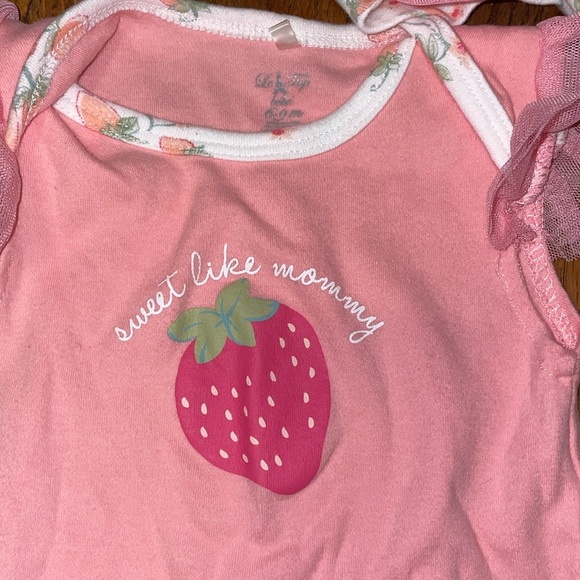 •LE TOP BÉBÉ•"SWEET LIKE MOMMY" MATCHING SET LITTLE GIRLS SIZE 6-9 MONTHS - Picture 2 of 5